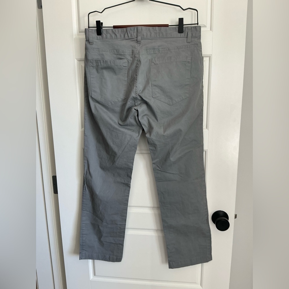 Calvin Klein Light Gray Cotton Pants - Picture 4 of 6